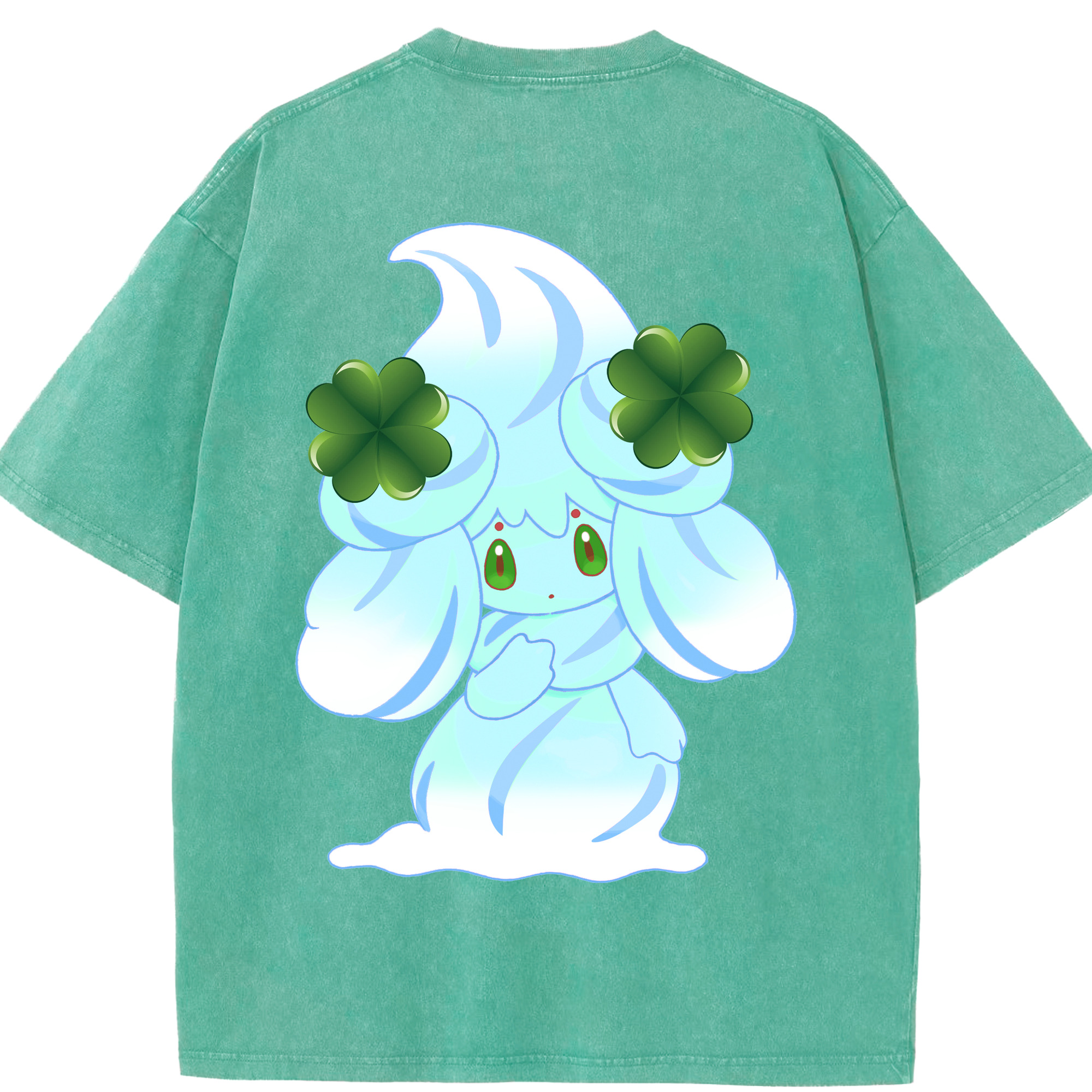 （画像用） ポケットモンスター Pokémon 綿100% ヴィンテージ風 半袖Tシャツ（背面プリント）